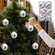 thumbnail image 1 of Juego de 6 Bolas Navideñas Irrompibles de Plástico Rojo, Azul y Dorado | Decoración para Árbol de Navidad Multiestilo | Adornos Ligeros y Duraderos para Fiestas Navideñas, Bodas y El Hogar, 1 of 6