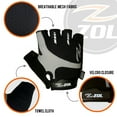 thumbnail image 3 of Zol Race Performance Cycling Gloves Half Finger Bike Gloves Gel Pad (XXLarge), 3 of 5