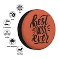 thumbnail image 4 of Gukieu Boss Ever Print Car Tire Cover, Adjustable Waterproof and Dustproof Tire Protection Cover, Suitable for SUV, Truck, Van-15 inch, 4 of 6