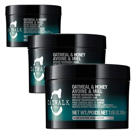 Tigi Catwalk Oatmeal and Honey Intense Nourishing Mask, 7.05 oz - Pack of 3