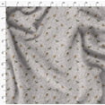 thumbnail image 4 of Soimoi Gray Poly Georgette Fabric Leaves & Flowerpecker Bird Decor Fabric Printed Yard 52 Inch Wide, 4 of 5