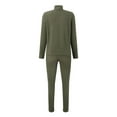 thumbnail image 6 of Women's Two Piece Knit Matching Outfits Crew Neck Slit Hem Tee And Pants Tracksuit Sets Pants Suit plus Size Fall Outfits Juniors Suit Size Pant Suit plus Size Pant Suits for Women Business Women Snow, 6 of 6