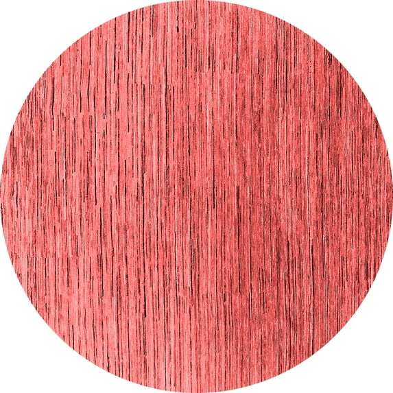 Ahgly Company Indoor Round Oriental Red Industrial Area Rugs, 4' Round
