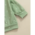 thumbnail image 6 of Bagilaanoe 2Pcs Newborn Baby Boy Girl Valentine's Day Outfits Heart Print Long Sleeve Sweatshirt Pullover Tops + Sweatpants 6M 12M 18M 24M Infant Long Pants Set, 6 of 9