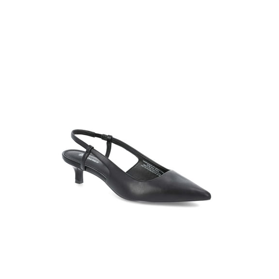 No Boundaries Faux Leather Slingback Kitten Heels, Women's