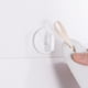 thumbnail image 5 of GOOHOCHY 6 ganchos adhesivos blancos para pared, para baño, para llaves, 5 of 7