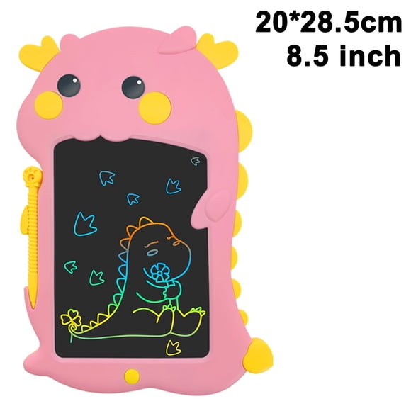 LCD Writing Tablet Colorful for Kids, Erasable Drawing Scribbler Board Electronic Toys Digital Doodle Pad with Stylus Birthday Gift for Boys Girls Age 3+ (Dinosaur)