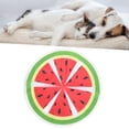 thumbnail image 4 of Almohadilla de hielo para mascotas de PVC con estampado de frutas, redonda, para enfriar agua, para verano, para gatos y perros, con diseño de sandía, 4 of 11