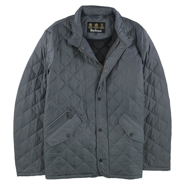 Barbour Chaqueta Acolchada Sólida para Hombre, Gris, X-Large Barbour Chaqueta acolchada