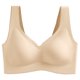 thumbnail image 3 of Sujetador sin costuras Sport Yoga Running Hacer subir Vest Underwire Soft Sleep Ropa interior de mujer, Beige, M Vogacara AP001300-05B, 3 of 7