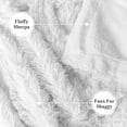 thumbnail image 6 of PAVILIA White Fluffy Throw Blanket for Couch, Fuzzy Blanket for Women Men, Furry Plush Warm Blanket Bed Sofa, Super Soft Thick Faux Fur Sherpa Blanket Throw, 50x60, 6 of 9