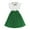 Green, variant on Weryoung Girls Summer Dress With Ruffled Sleeves Color Block Pleated Design Toddler To Big Kid Dress Girls Trendy A-Line Dress,Pink,150