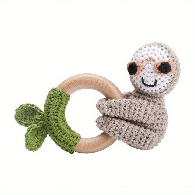Handmade Woven Crochet Bed Bell, Knitted Doll Baby Wool Knitted Rattan, Baby Soothing Toys