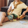 thumbnail image 5 of Sikiie Castle Red Green Sky Dragon Mens Pajama Shorts, Lightweight Lounge Pant with Pockets Soft Sleep Pj Shorts for Men3X-Large, 5 of 6
