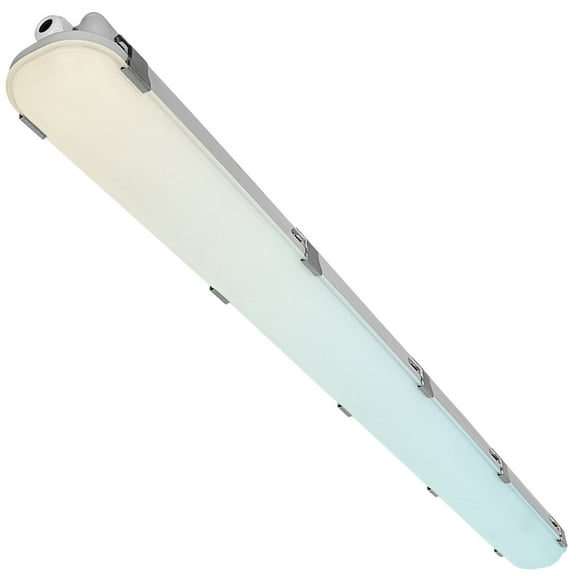 Luxrite 4FT Vapor Tight LED Light Fixture, 34/38/45W, 3 Color Options, 4658/5092/5895 Lumens, Dimmable, DLC UL Listed