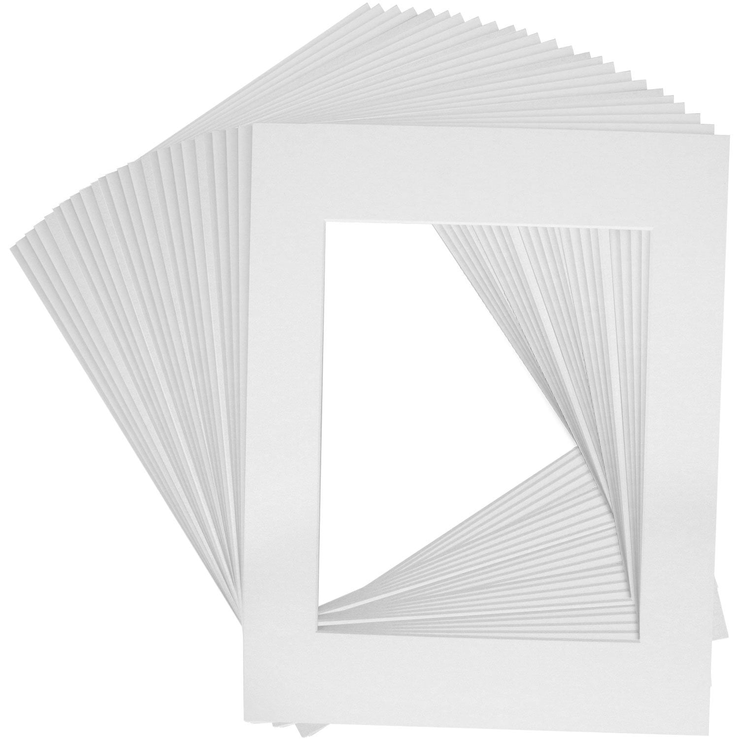 Art Mats Brand Premier AcidFree PreCut 8x10 White Picture Mat Matte