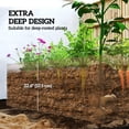 thumbnail image 4 of Outsunny Galvanized Raised Garden Bed, 6' x 3' x 2' Planter Box, Brown, 4 of 10