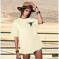 thumbnail image 5 of MOUSYA Women Cowgirl Casual Country Concert T-Shirts Vintage Cow Skull Graphic Tees Oversized Tops, 5 of 10