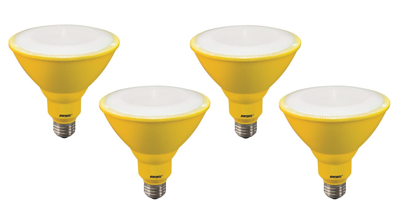 Energetic LED Color Light Bulbs, 8W (60W Equivalent), Yellow, Par38