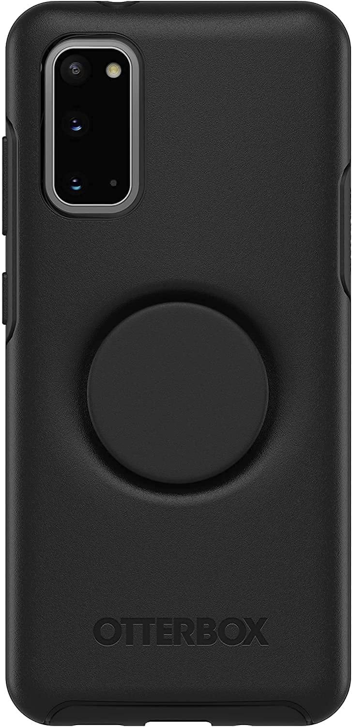 OtterBox + Pop Symmetry Series Case for Samsung Galaxy S20 & S20 5G NOT Plus/Ultra/FE Non-Retail Packaging - Black