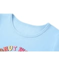 thumbnail image 2 of Beezizac Blue Donut Capybara Pajamas for Girls Cute Short Sleeve Summer Cozy Sleepwear Outfit Kids PJ Set Size 10, 2 of 7