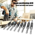 thumbnail image 4 of 9PCS Door Window Hinge Hole Opener Puncher Hexagon Handle Drill w/Wrench, 4 of 11