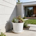 thumbnail image 5 of Kyusrd Retro-Style Faux Ceramic Breathable Planter With Root Control,Decorative Flower Pot For Indoor Green Plants Home Decor (With Tray)8.07x7.09in, 5 of 7