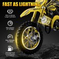 thumbnail image 7 of Gpower 49cc Dirt Bike for Kids 6-15,2-Stroke Gas Powered Mini Dirt Bike,1.5L Fuel Capacity,1-Seater,Yellow, 7 of 7
