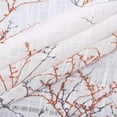 thumbnail image 3 of 2 Pcs Semi-Sheer Tier Curtains, Tree Branches Pattern Printed Rod Pocket Cafe Voile Curtain, 3 of 6