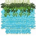 thumbnail image 1 of Ramo de Flores Artificiales Mtvxesu, Flores Colgantes de Moda para El Hogar, Violeta, para Colgar En La Pared, Decoración de Flores Artificiales Violetas, Guirnalda de Flores de Imitación para Colgar, 1 of 1