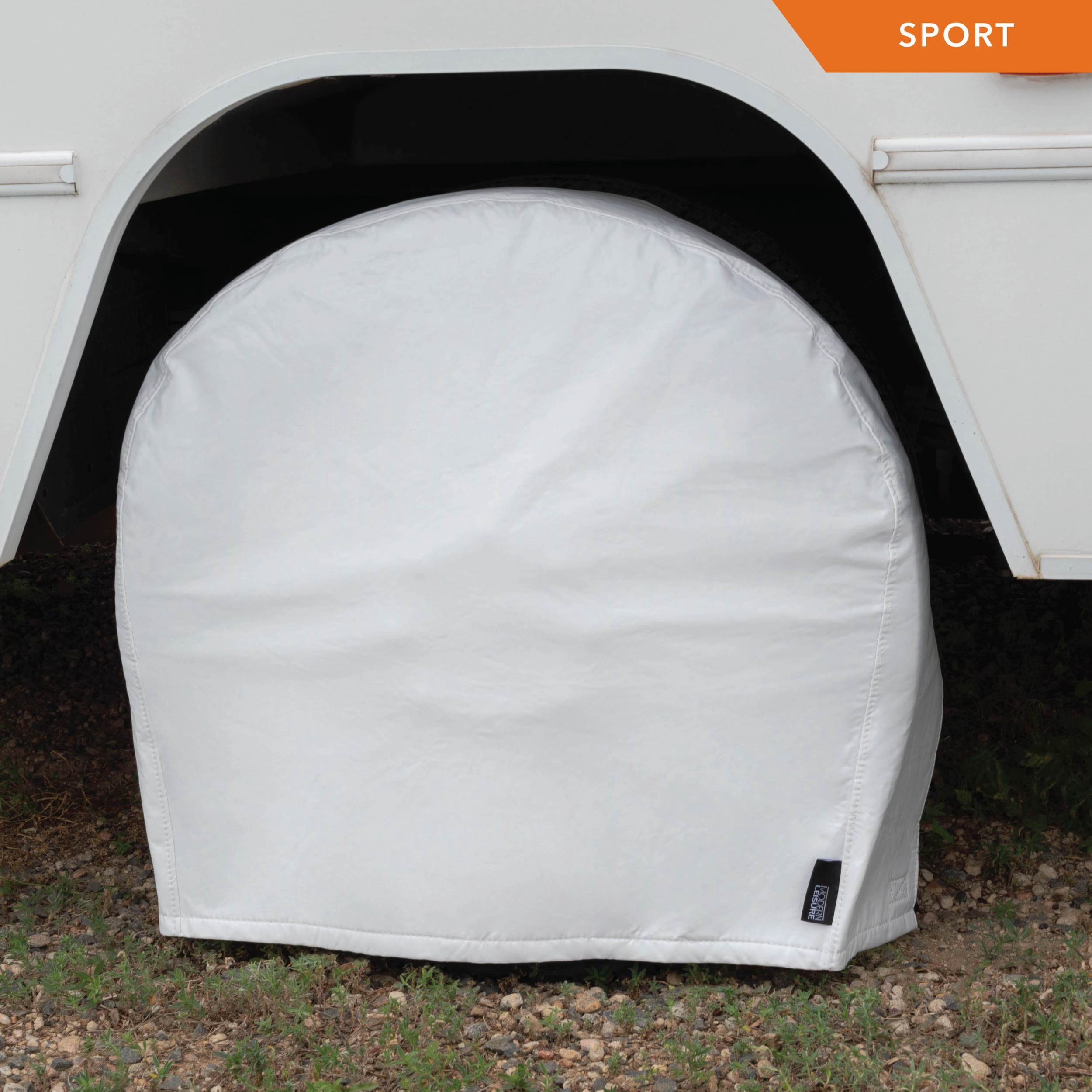 Modern Leisure® Sport RV Wheel Covers, 2-Pack, 24-27," White