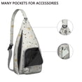thumbnail image 3 of Boho Cat Print Sling Backpack - Geometric Cat Pattern Crossbody Bag (Aesthetic Design, Perfect Cat Lover Gift), 3 of 4