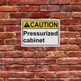 thumbnail image 5 of ANSI Horizontal Machine Safety Sign 8"x12" Weatherproof UV Resistant Indoor Outdoor Industrial Caution Danger Warning Sign (Pressurized cabinet), 5 of 7