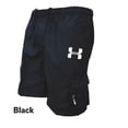 thumbnail image 2 of Male Overalls Elastic Waist Cycling Shorts Outdoor Cargo Shorts Multi-pockets Loose Work Shorts Quick Dry Casual Hiking Shorts, 2 of 7