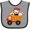 Heather and Black, variant on Inktastic Sushi Lover Food Truck Boys or Girls Baby Bib