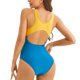 thumbnail image 4 of Moda de Playa de las Mujeres, Traje de Buceo Siameso sin Mangas Traje de Baño de una Pieza para el Surf de Verano Y la Piscina Hecha de Tela Elástica, Trajes de Baño para Mujeres, 4 of 7