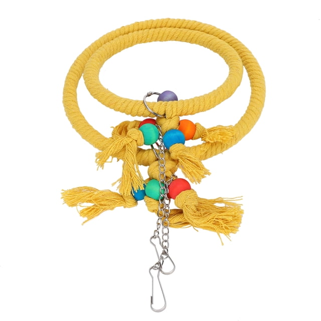 YLSHRF Bird Hanging Perches Swings Toy, Hanging Ring, Cotton Rope For Parrotlet Budgie Cockateil Cockatoo Pet