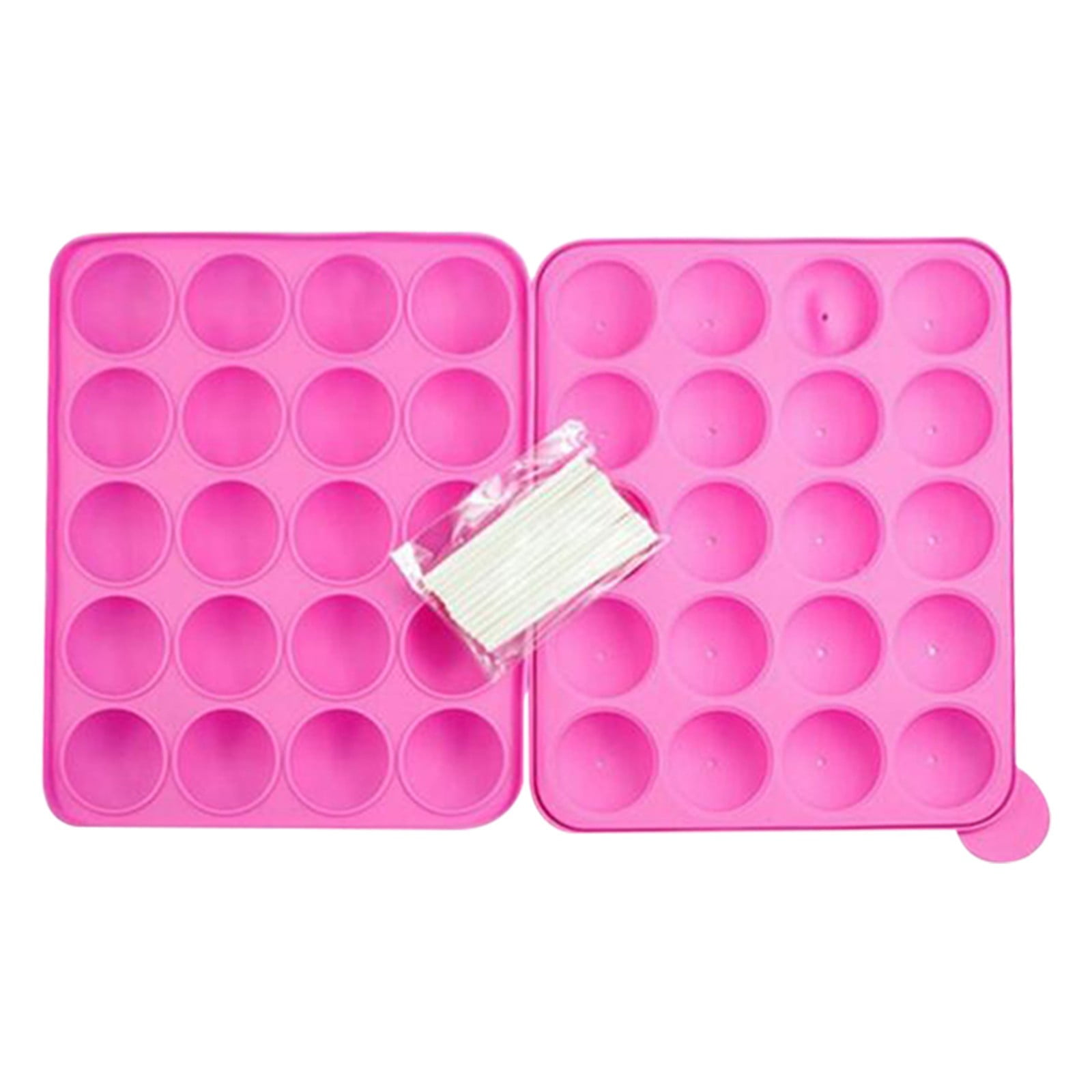 20-Hole Lollipop Silicone Pop Mold Cake Mold Chocolate Mould Tray Food-Grade
