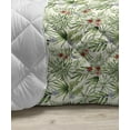thumbnail image 3 of Exotic Down Alternative Comforter, Pastel Flourishing Blooms Hibiscus Monstera Botany Beauty Pattern, Microfiber Quilt for All Season, 5 Sizes, Cocoa Pink and Violet Blue, by Ambesonne, 3 of 3