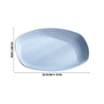 thumbnail image 2 of Oval Shaped Serving Plate, Plastic Dinnerware, Multi Purpose Dish with Inner Groove for Snacks and Daily Home Use, 2 of 6