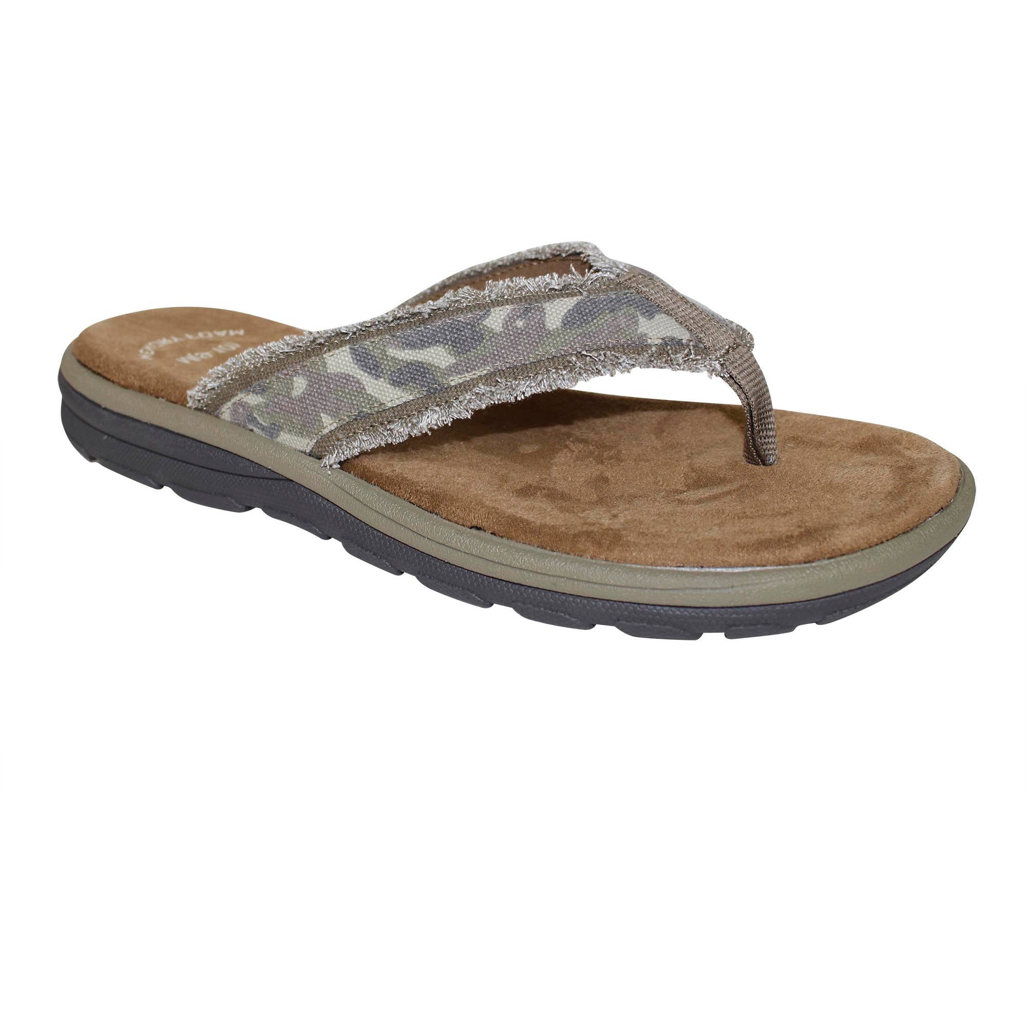 Mens Casual Outdoor Slipper Memory Foam Thong Sandal  Soft 
