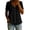 Black, variant on Cotton Linen Shirts for Women Empire Waist Button Down Blouses V Neck Peplum Tops Casual Short Sleeve Lightweight T-Shirt Black XXL