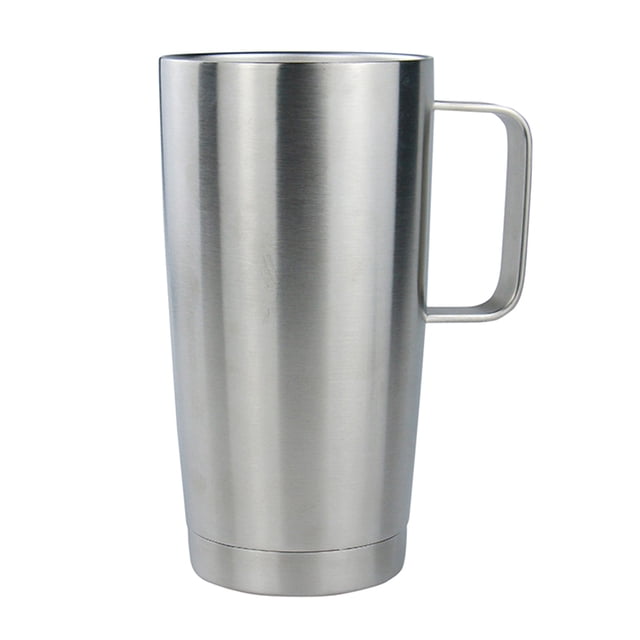 Binwennn 20oz Handle Car Cup Car Cup Stainless Steel Cup Insulated Travel Coffee Mug With Handle Double Wall Stainless Steel Vacuum Coffee Tumbler Thermal Coffee Cup Dinner Glasses Outdoor Cups