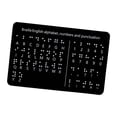 thumbnail image 4 of Tablero del alfabeto braille, herramienta educativa, ayuda didáctica, material escolar para el aprendizaje de braille, para niños ciegos, adultos y of, 4 of 9
