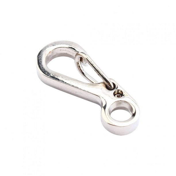 QIILU Alloy Cycling Saddle Clamps,Mini EDC Carabiner Snap Spring Clips Hook  Survival Keychain Tool,Alloy Cycling Seatpost Clamps 