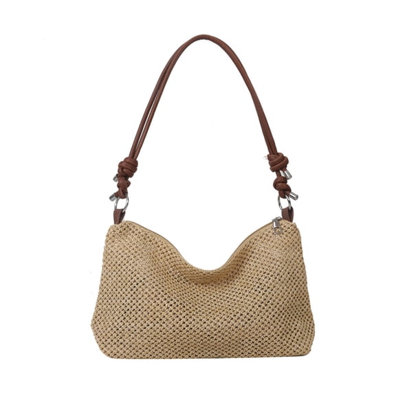 Osdhezcn Large Capacity Tote Handbags for Women Straw Woven Shoulder Bag Female Beach-Bag