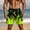 Mint Green-17, variant on LIBRCLO Board Shorts for Men Athletic Elastic Waist Flame Printing Beach Shorts Casual Quick Dry Hiking Pants with Pockets and Drawstring