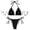 a-29Black9, variant on FINALGANG Womens Triangle Thin String Strap Solid Color Two Piece Bikini Set Side Tie Adjustable Bikini Bottom Minimal Slim Swimwear For Summer Beach Vacation Fashion Swimwear S