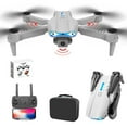 thumbnail image 2 of Cool Gadgets for Kids, Drone with 1080P HD FPV Camera Remote Control Toys Gifts for Boys Girls with Altitude Hold Headless Mode Start Speed Adjustment, Gray, One Size, 2 of 7