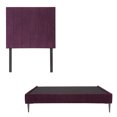 thumbnail image 1 of Box Base Cama Slim Individual+Cabecera Argos Morado, 1 of 8